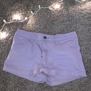 Lavender shorts